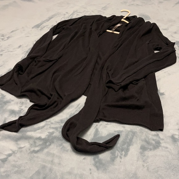 Black Open Cardigan - Picture 3 of 3